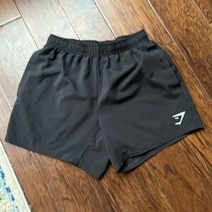 Gymshark 5 inch inseam shorts.